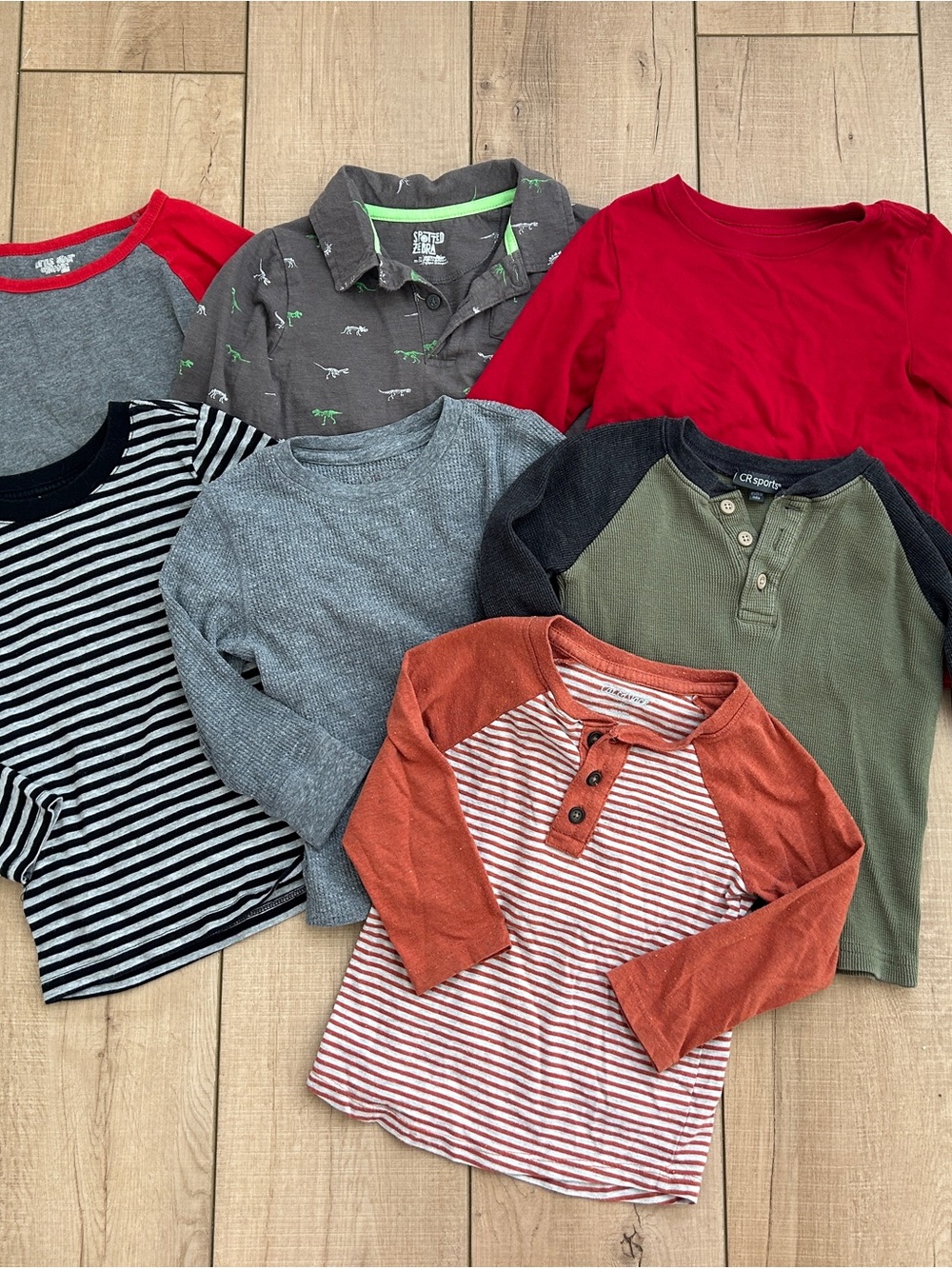 Bundle of 7 long sleeve boys tshirts